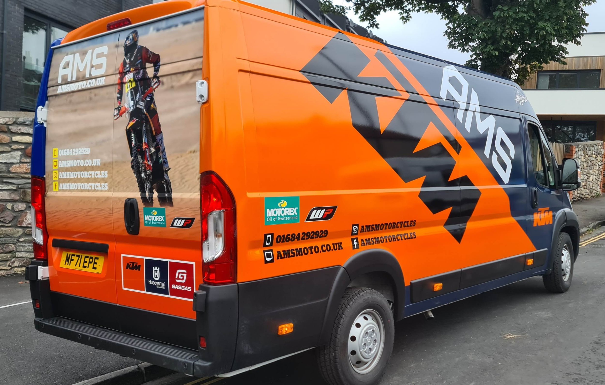 Striking van wrap