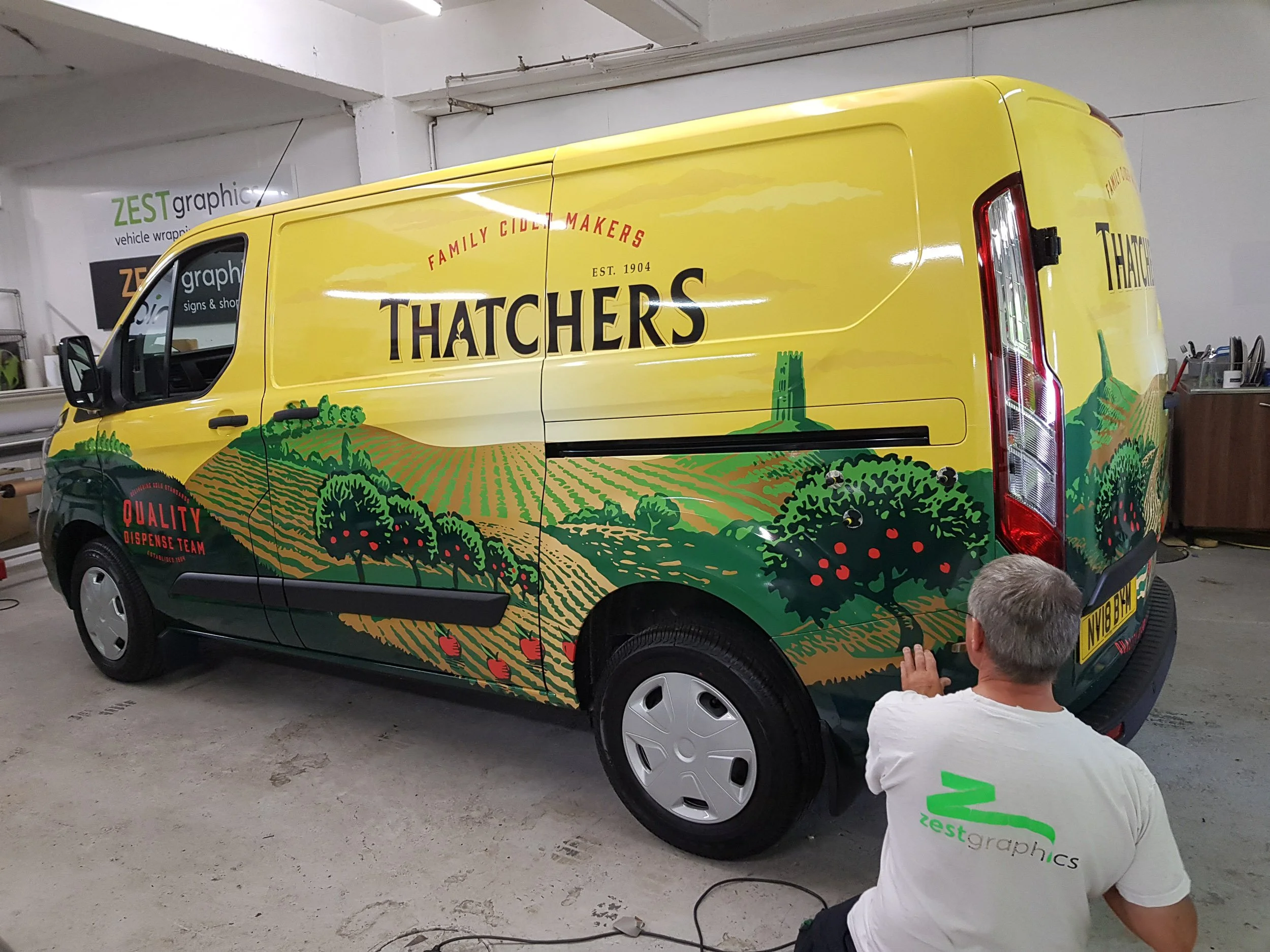 Thatchers van wrap