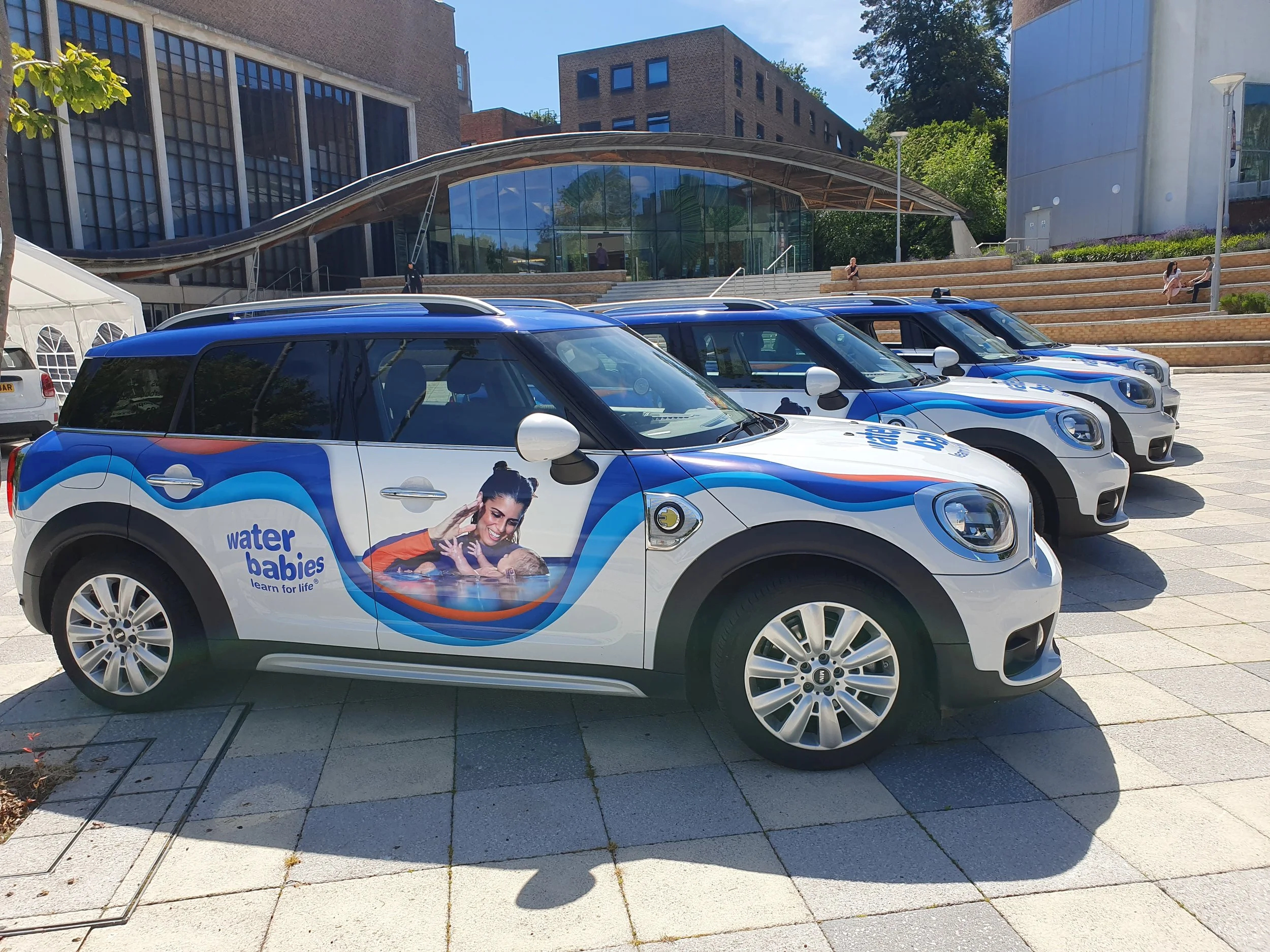 waterbabies mini countryman fleet vehiclewraps