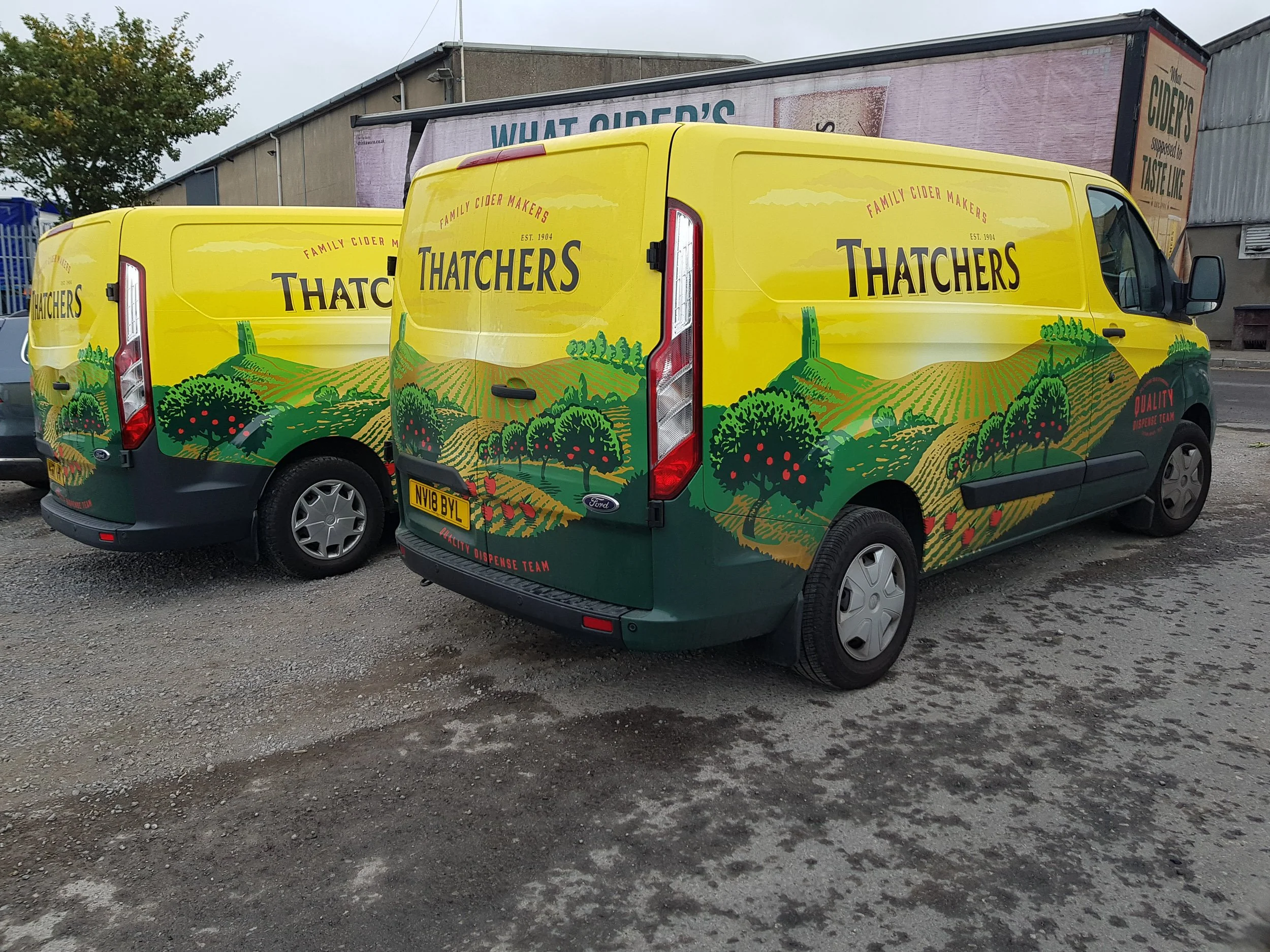 Small fleet Thatchers van wraps