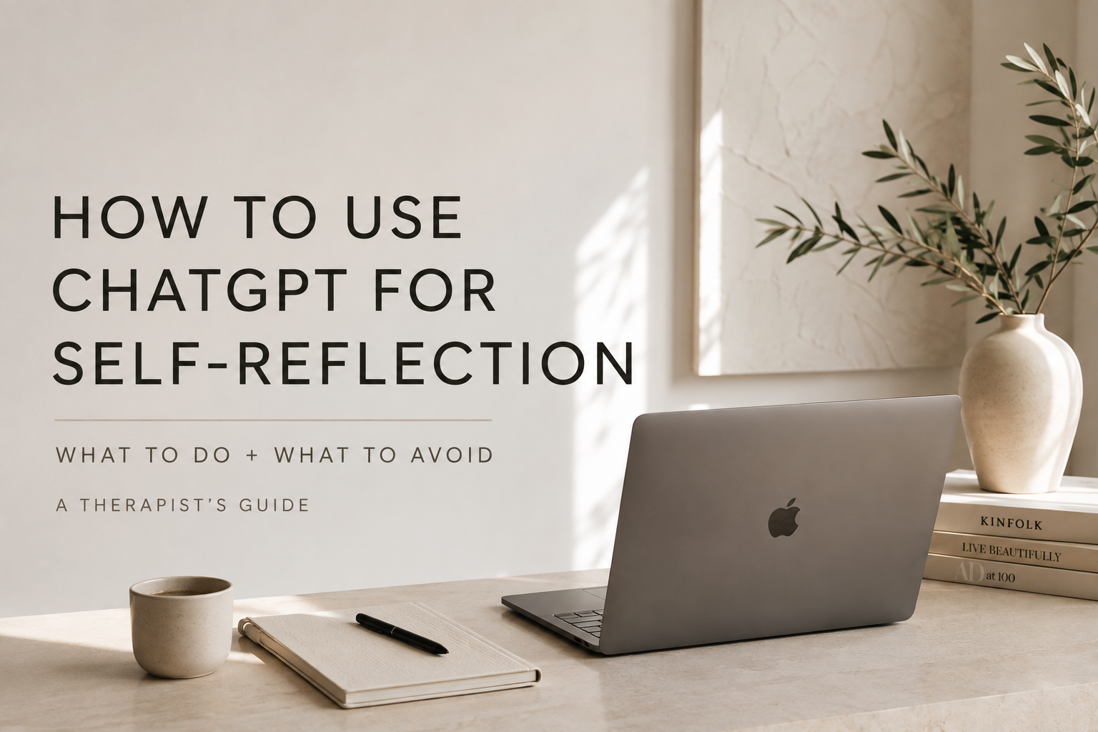 How to Use ChatGPT for Self-Reflection: A Therapist's Guide to Using AI Without Losing Yourself