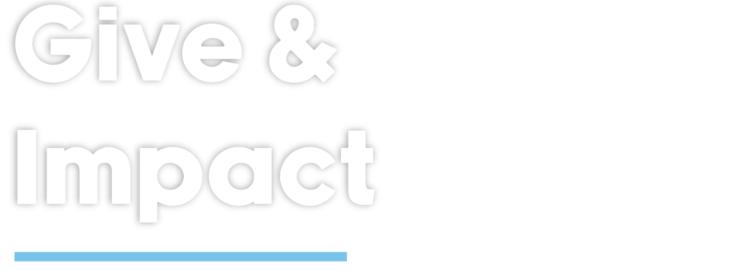 Give & Impact Header