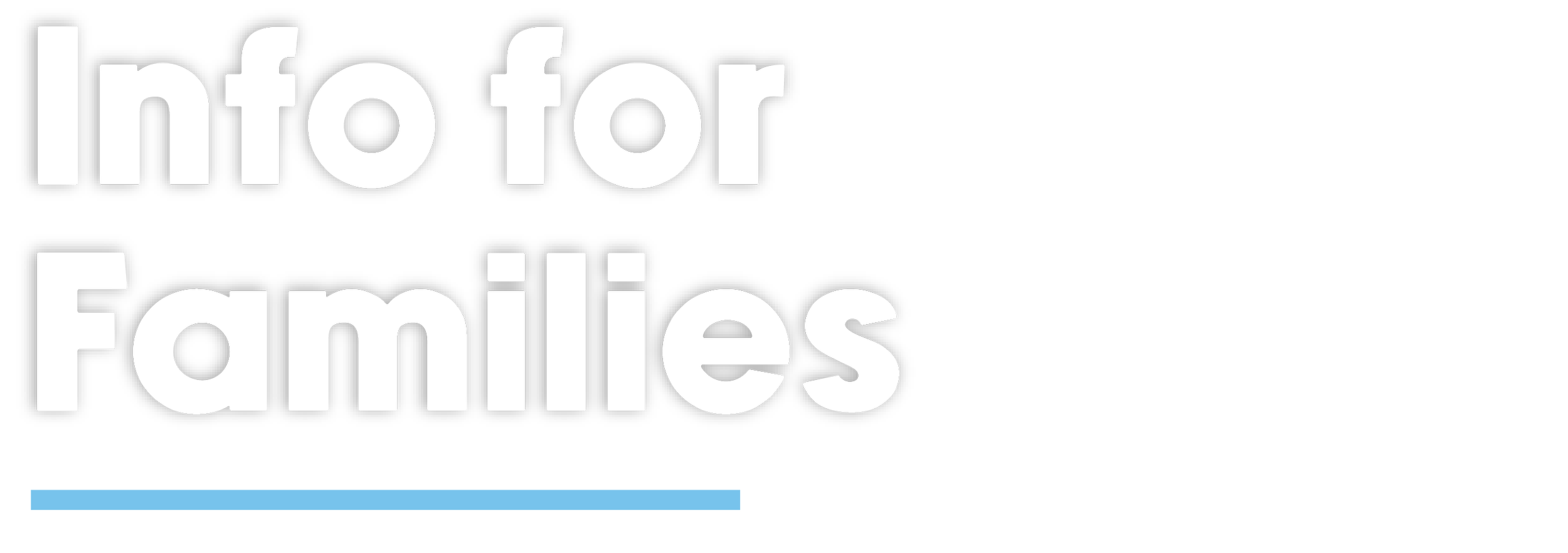 Info for Families Header