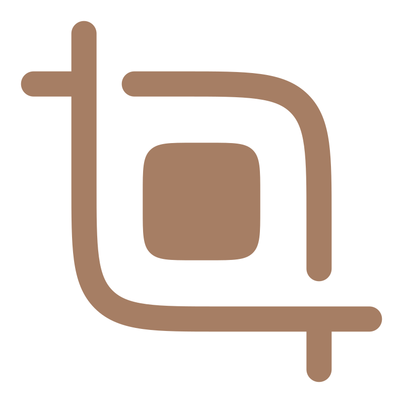 Logo d'Instagram en brun clair sur fond noir.