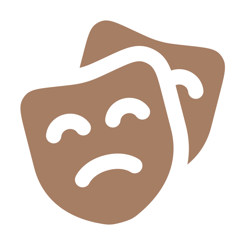 Une illustration minimaliste d'un visage exprimant la tristesse, avec des traits noirs sur un fond beige.