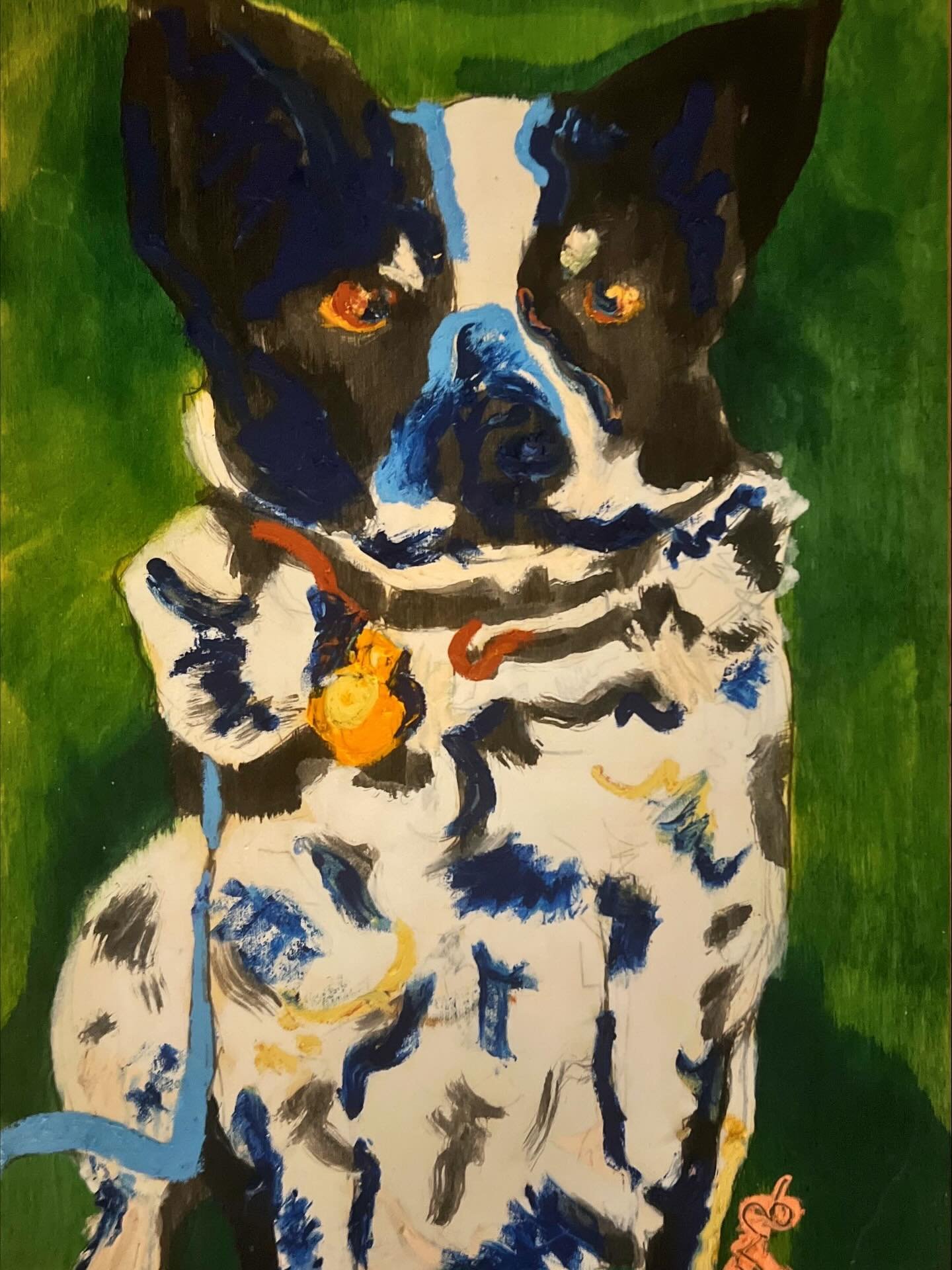 I painted my Father-in-Law&rsquo;s dogs, Millie and Max, to add to their collection of animal artwork. Their little personalities are just as vibrant as the oil pastel. 🎨🐶
-
-
#art #painting #dogs #animalportraits #petportraits