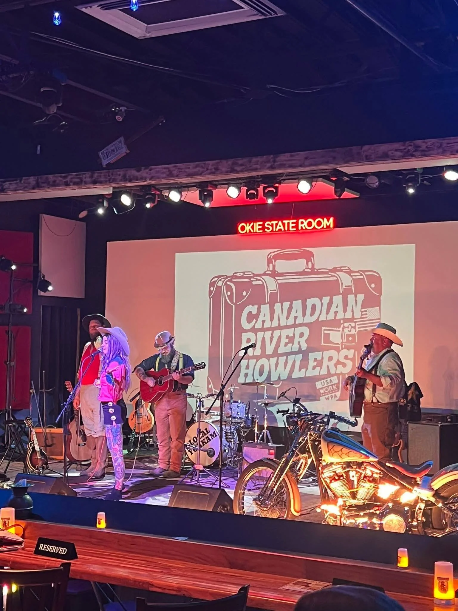 Canadian River Howlers performing live at Okie State Room in Harrah, Oklahoma