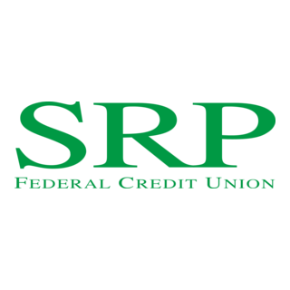 Logo of SRP Federal Credit Union with the text 'SRP' in large green letters and 'Federal Credit Union' underneath.