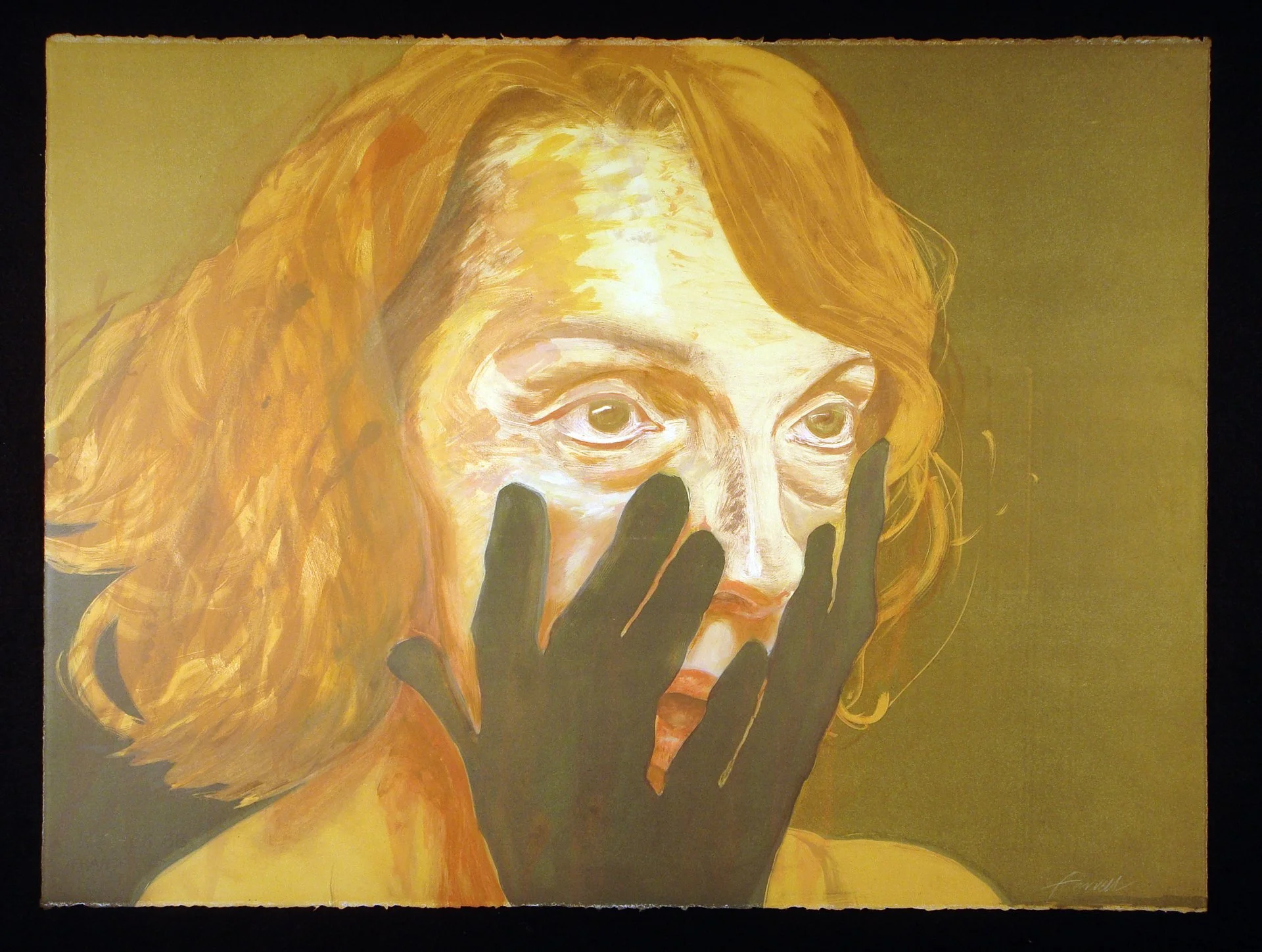 Untitled Portrait 3, 
Monotype, 22” x 30”, 2012