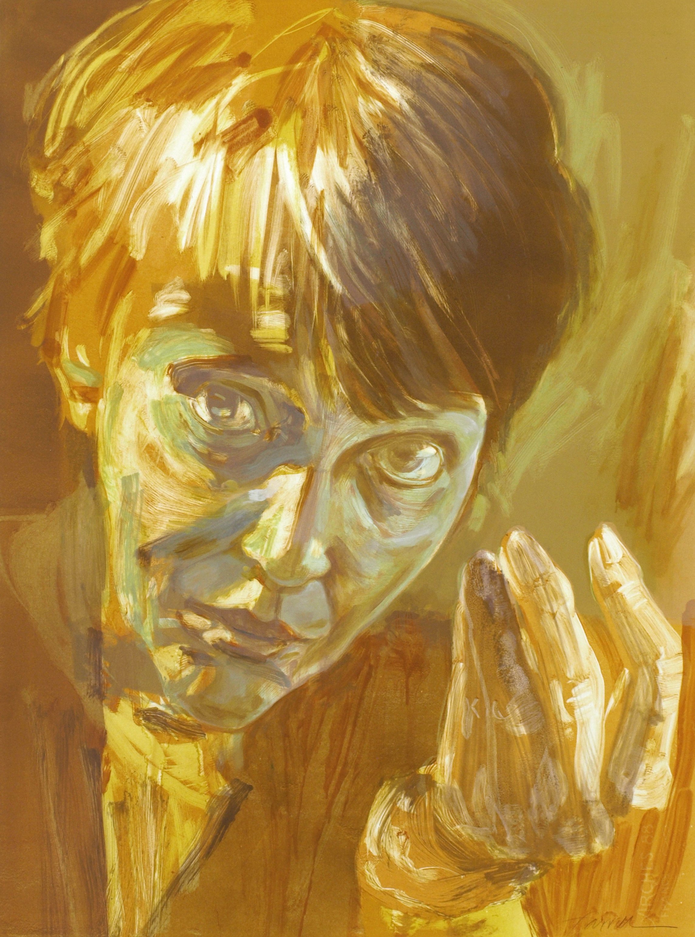 Untitled Portrait 1, 
Monotype, 30” x 22”, 2012