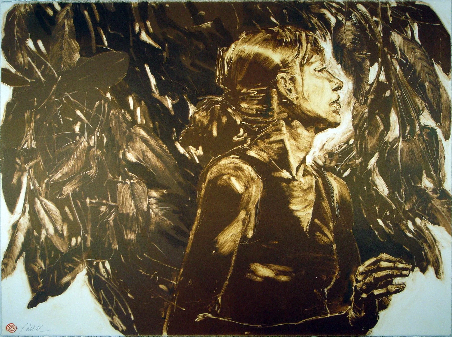 Swirl, 
Monotype, 22” x 30”, 2009