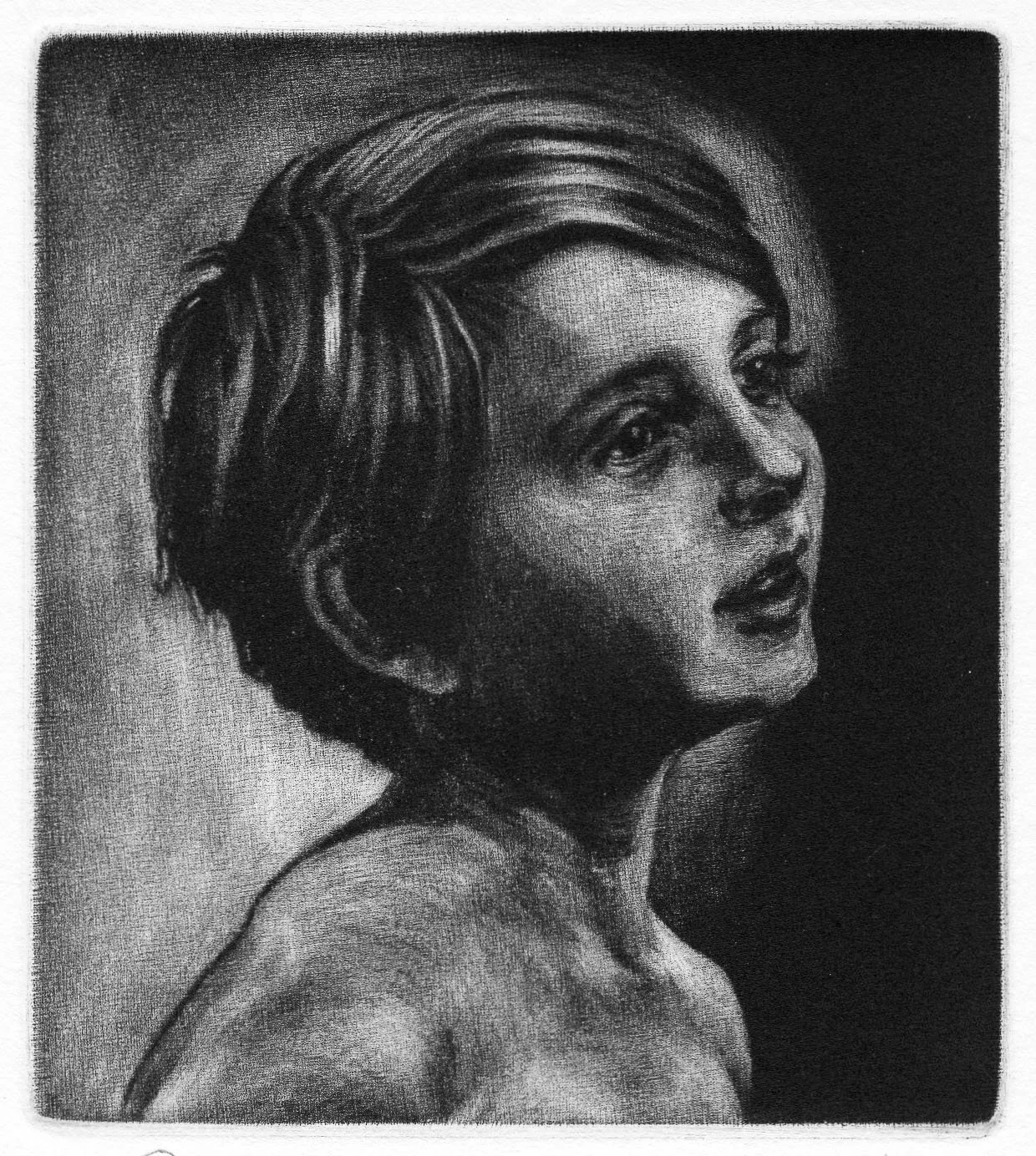 Henry, 
Mezzotint, 4 ½” x 4”, 2020