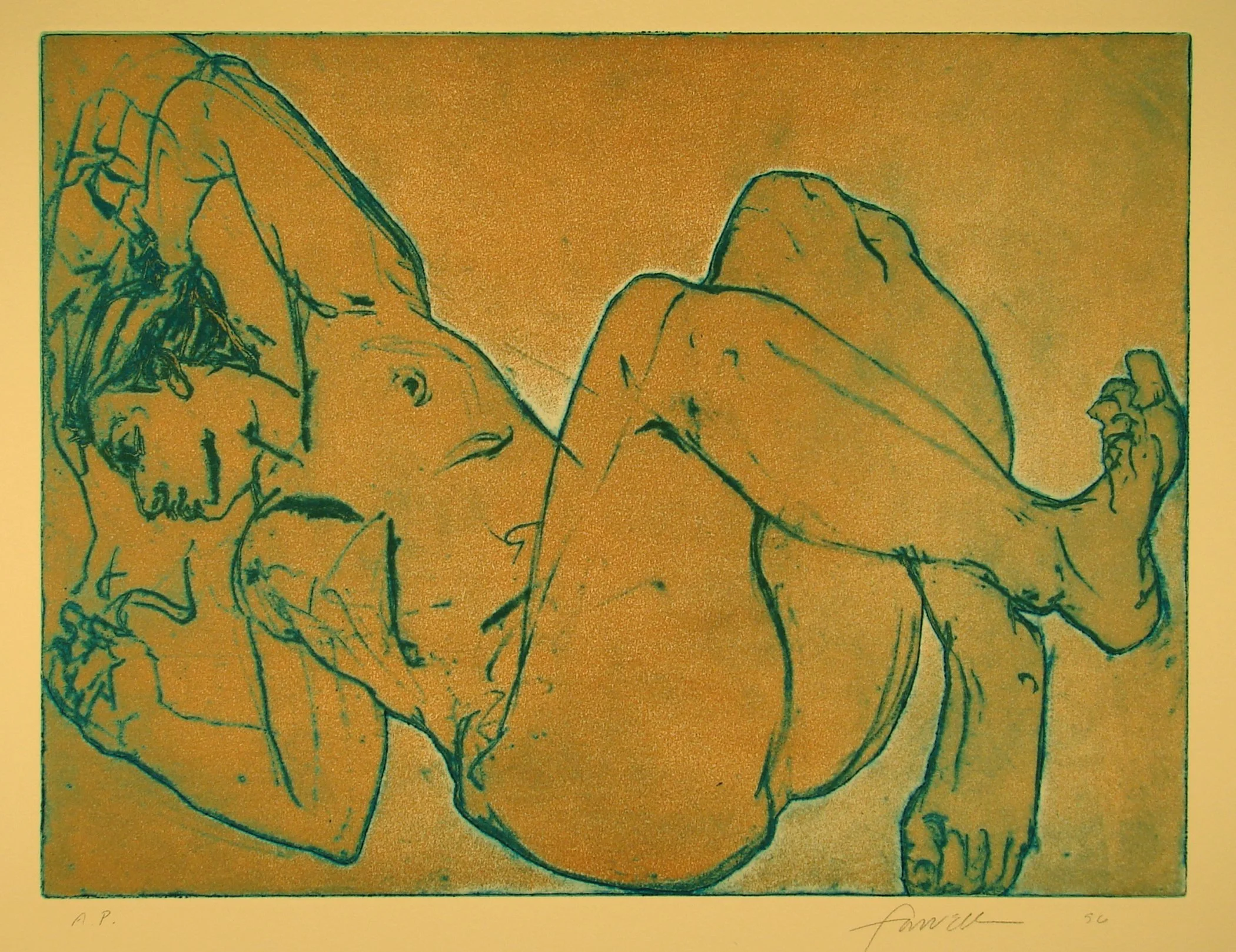 Floating World Study, 
Etching, 1998