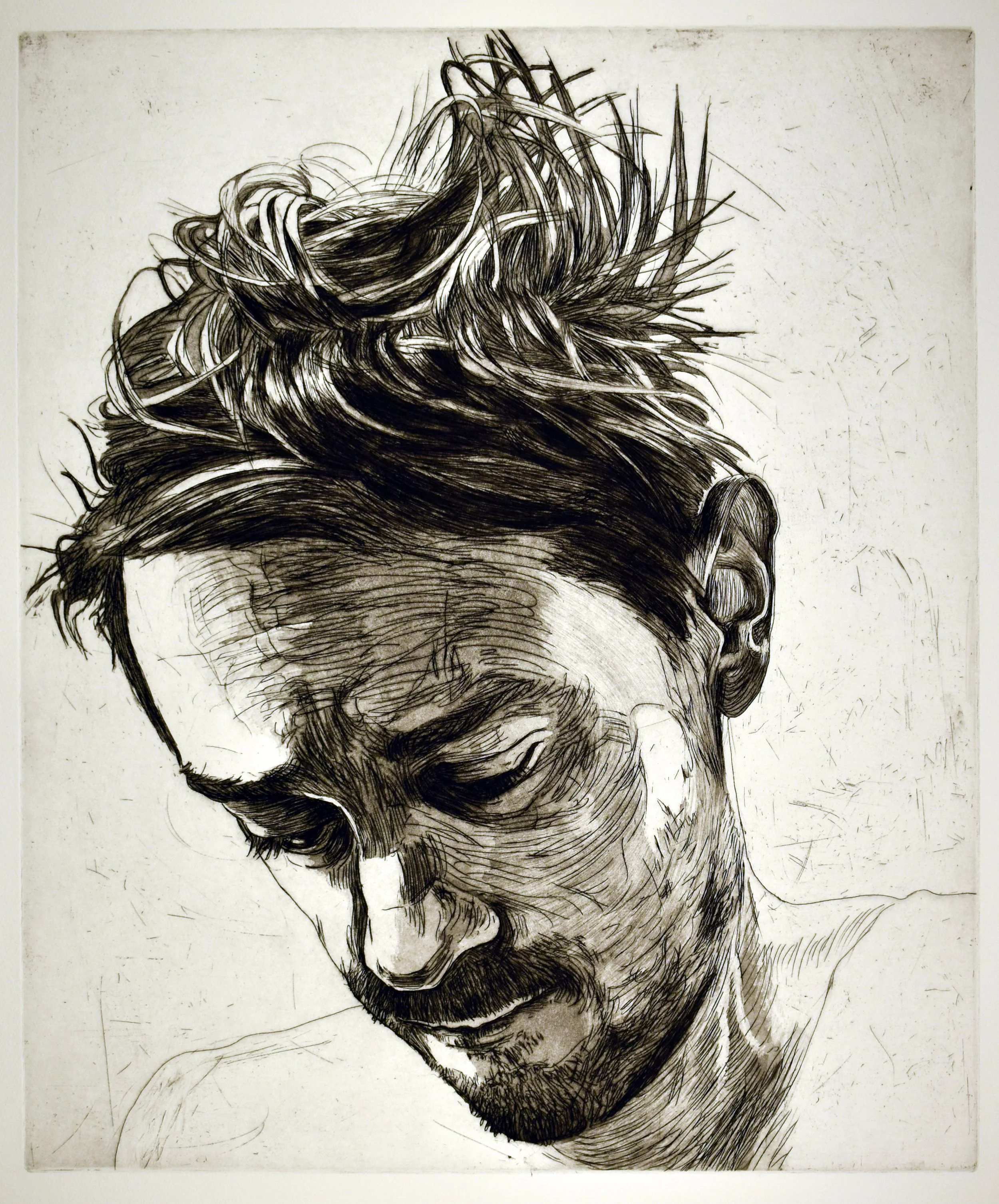 Noise, 
Etching, 18” x 15”, 