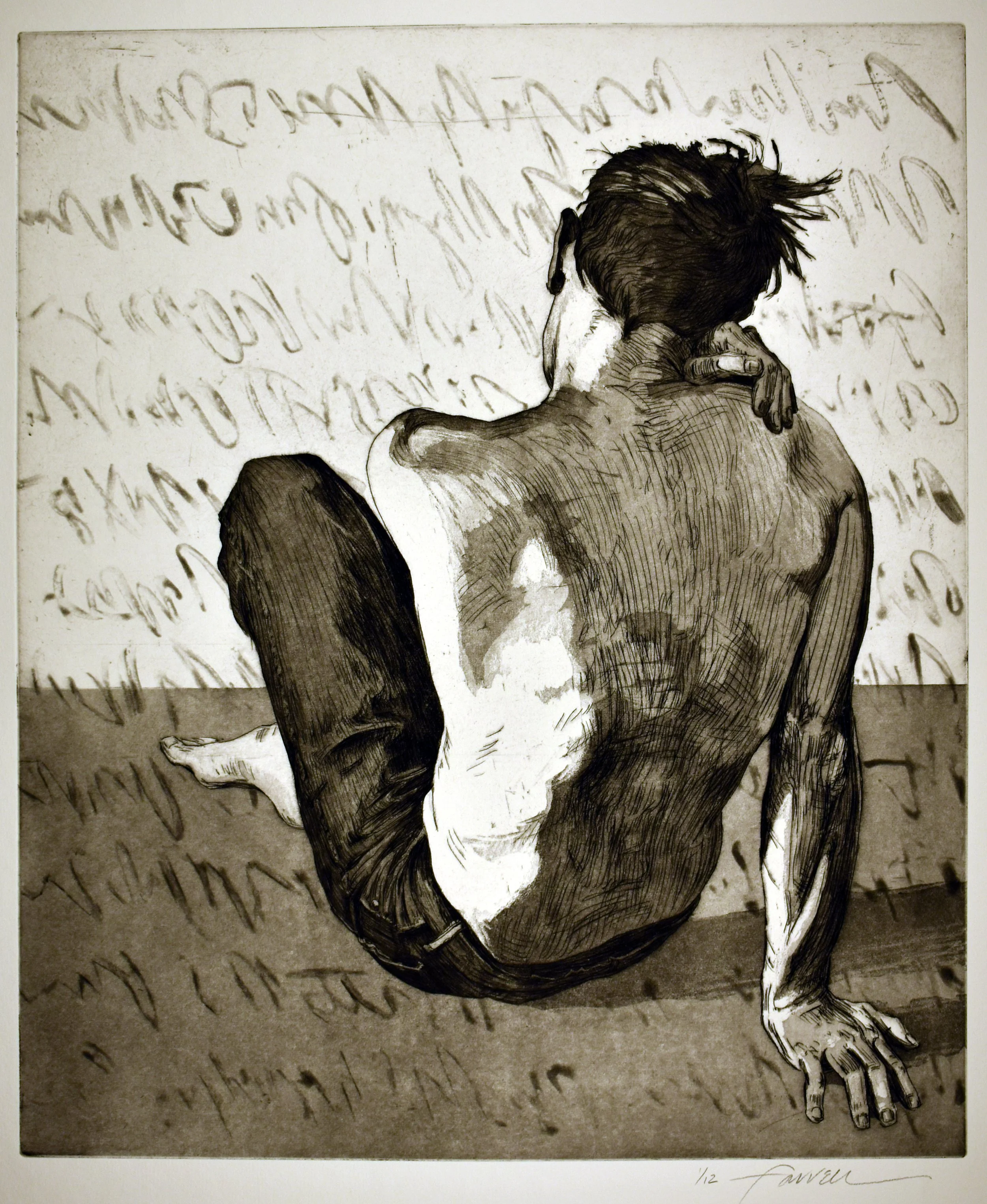 Random Thoughts, 
Etching, 18” x 15”, 