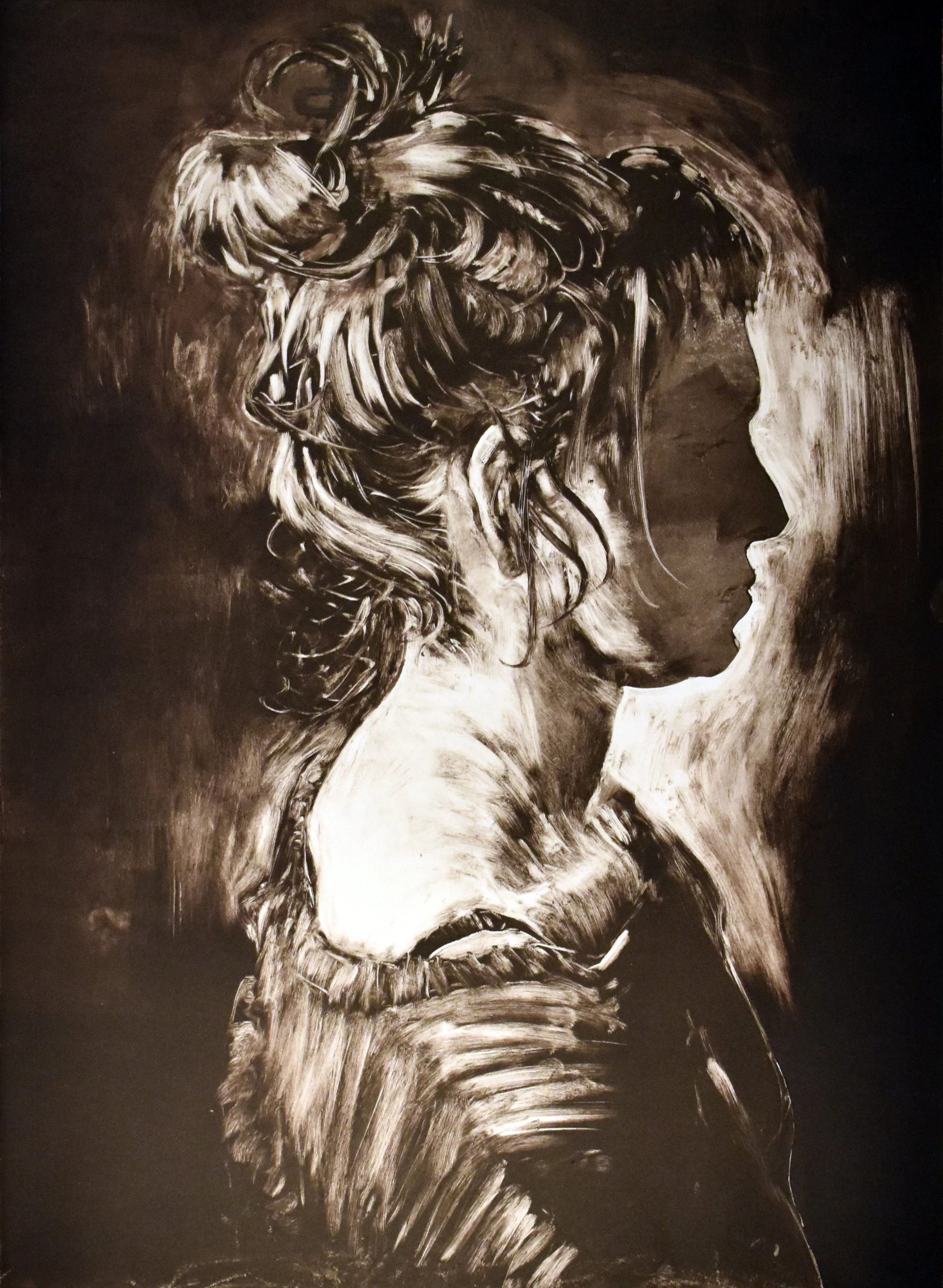 Mask, 
Monotype, 23 ½” x 17”