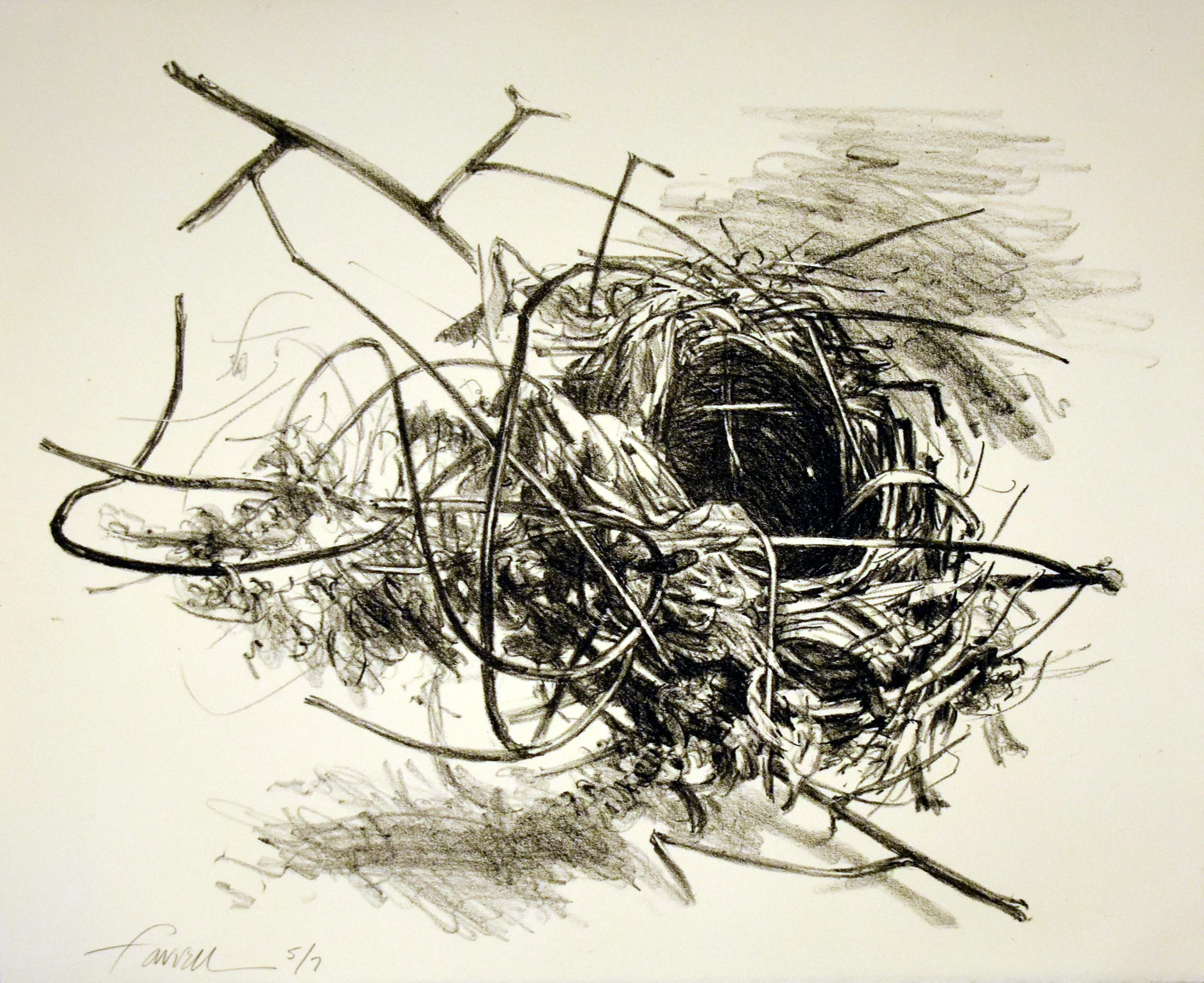 Angle Right, 
Lithograph, 11” x 14 ½”