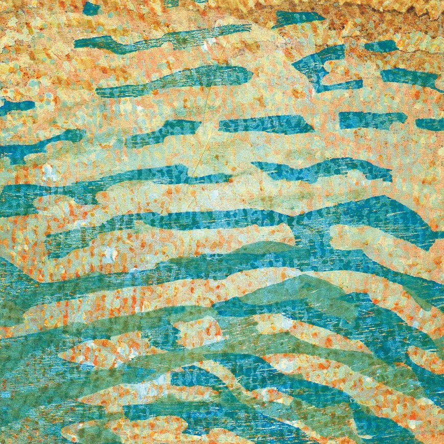 Traverse 2,
Copper and wood relief, 6” x 5 ½”, 2016