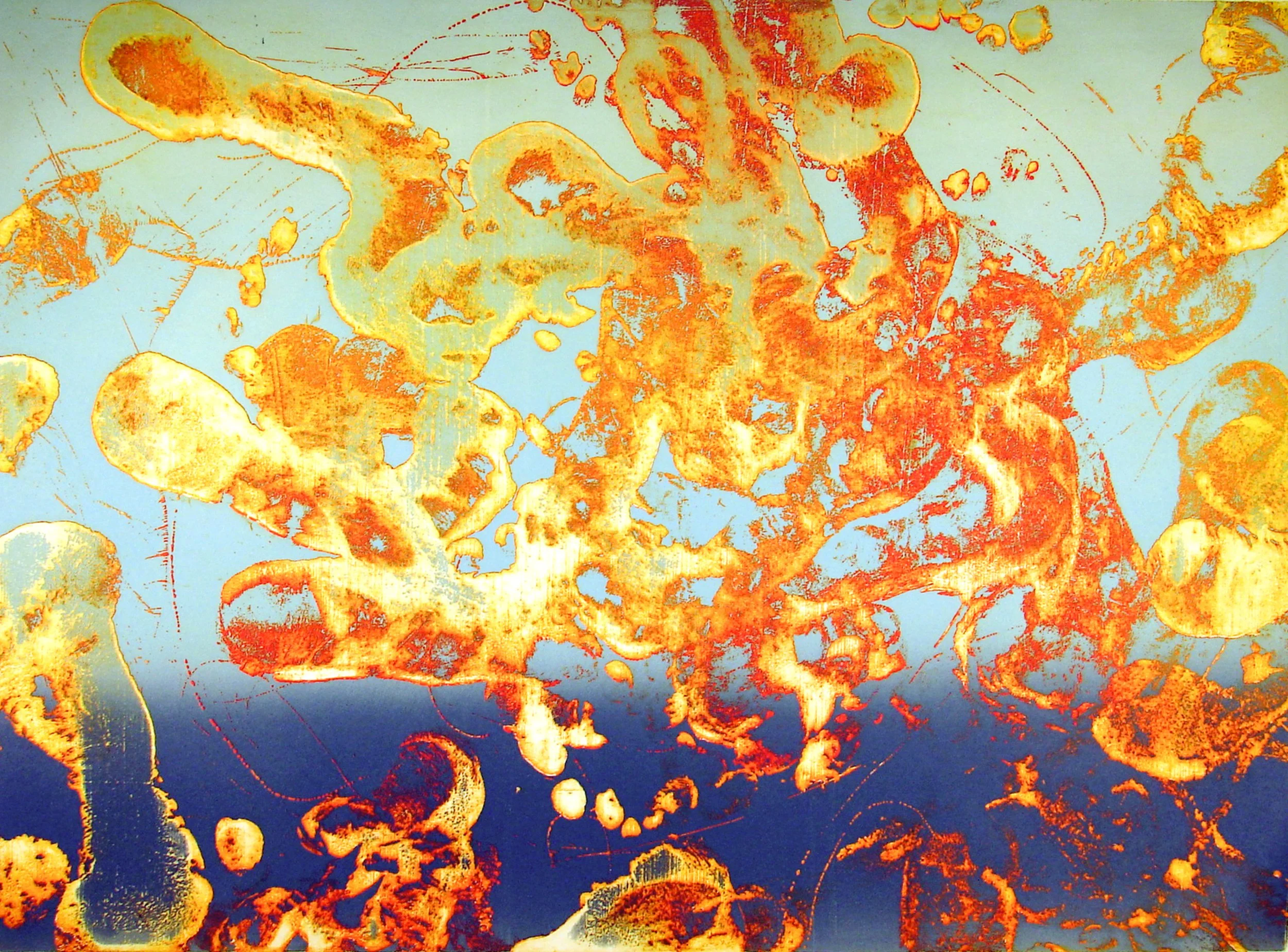 Tendency, 
Etching, 18” x 24”, 2003