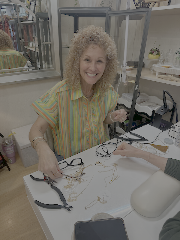 Amy working at Amy's Jewelry Box Alameda