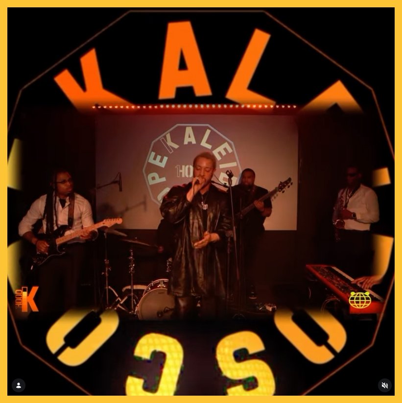 A live band performance on stage