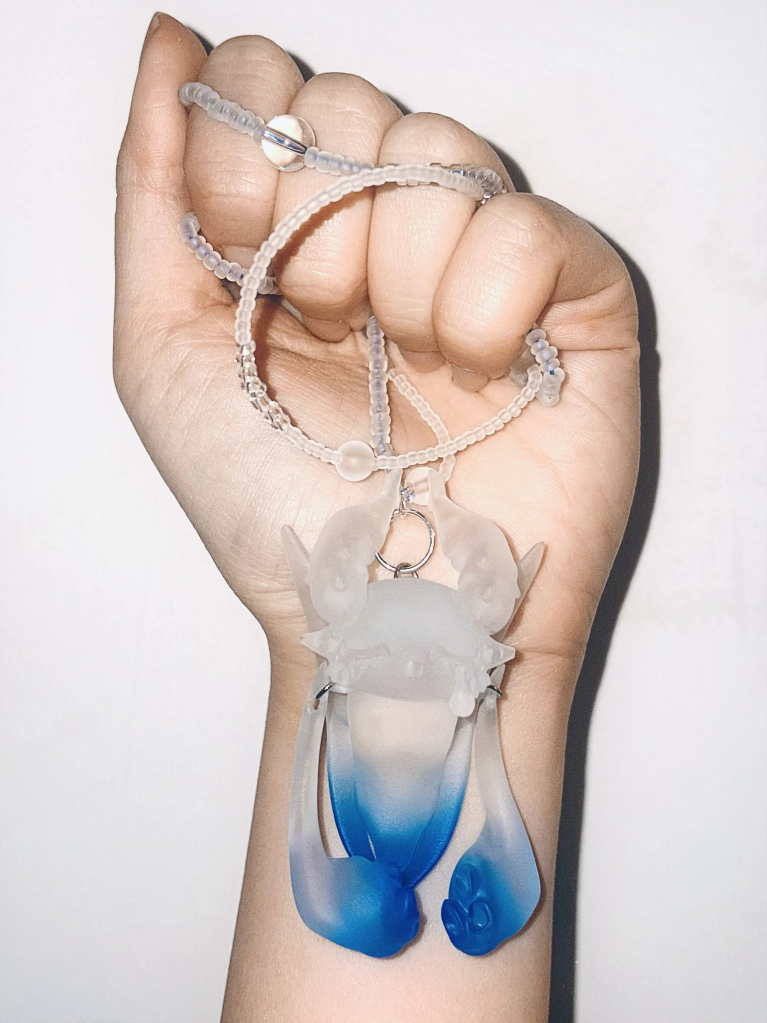 Teary Demon & Glass Bubbles Necklace