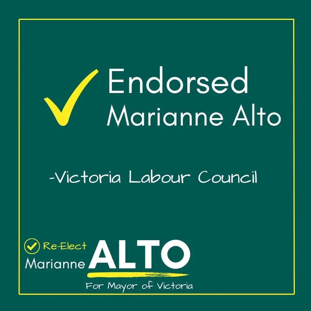 Endorsement from the Victoria Labour Council