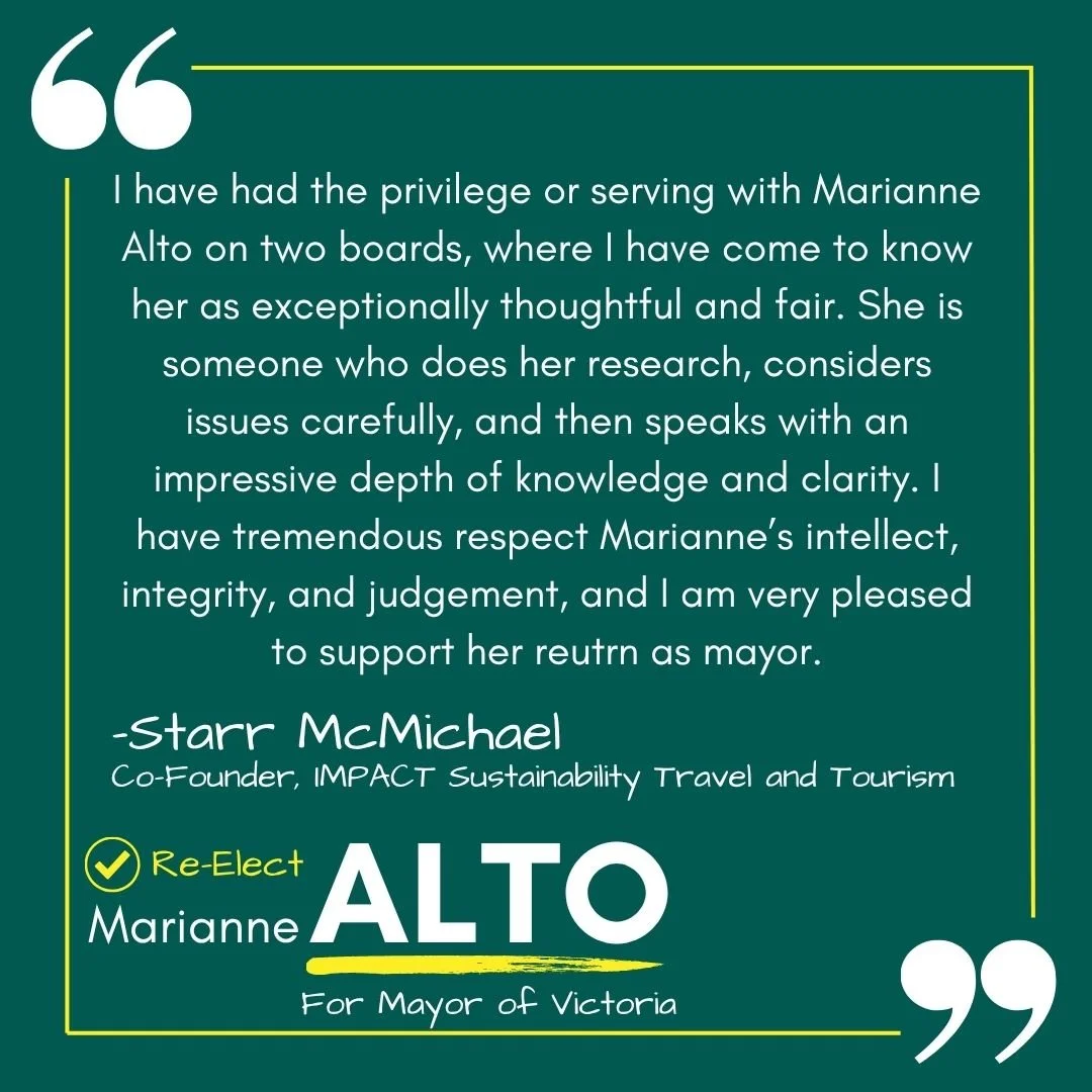 Endorsement quote from Starr McMichael
