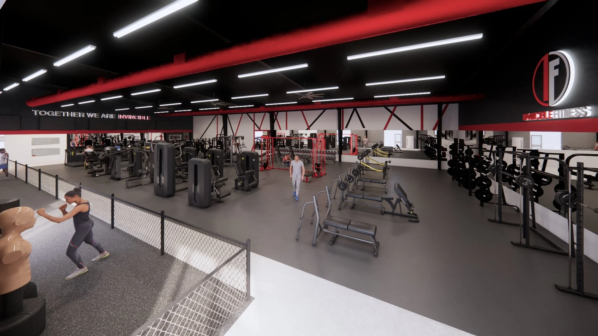 Invincible Fitness Tenant Buildout