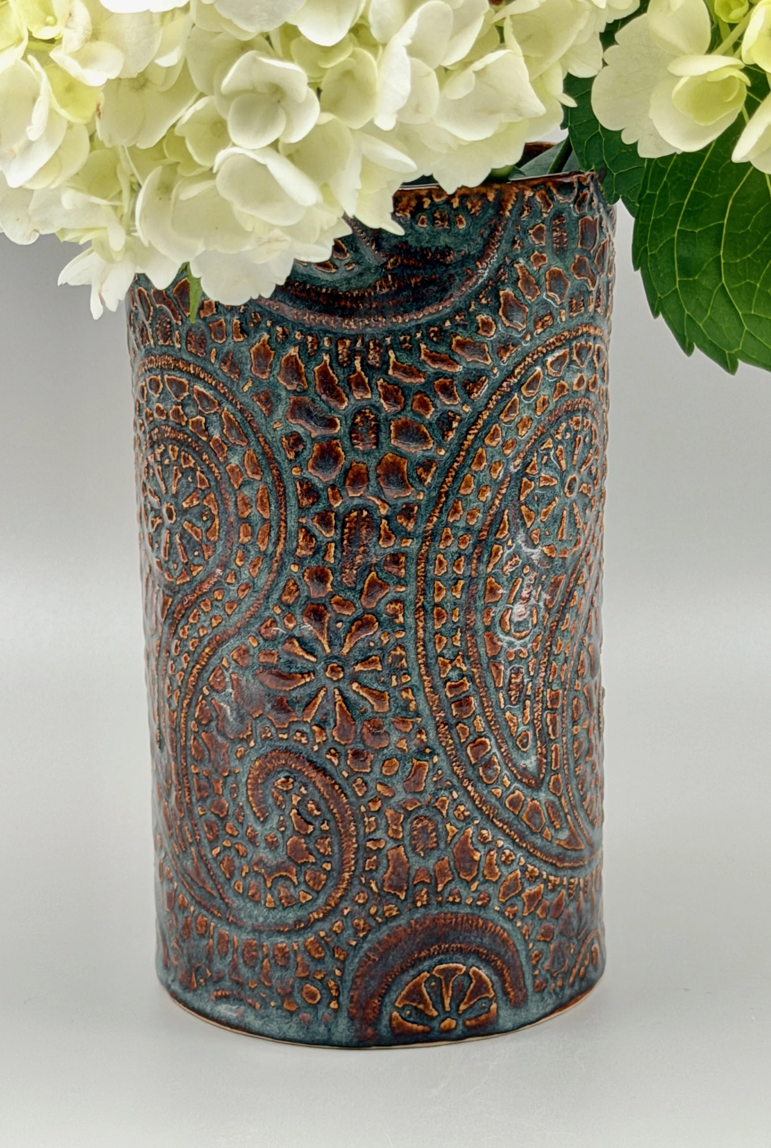 Paisley Vase 3.5" W x 7" H