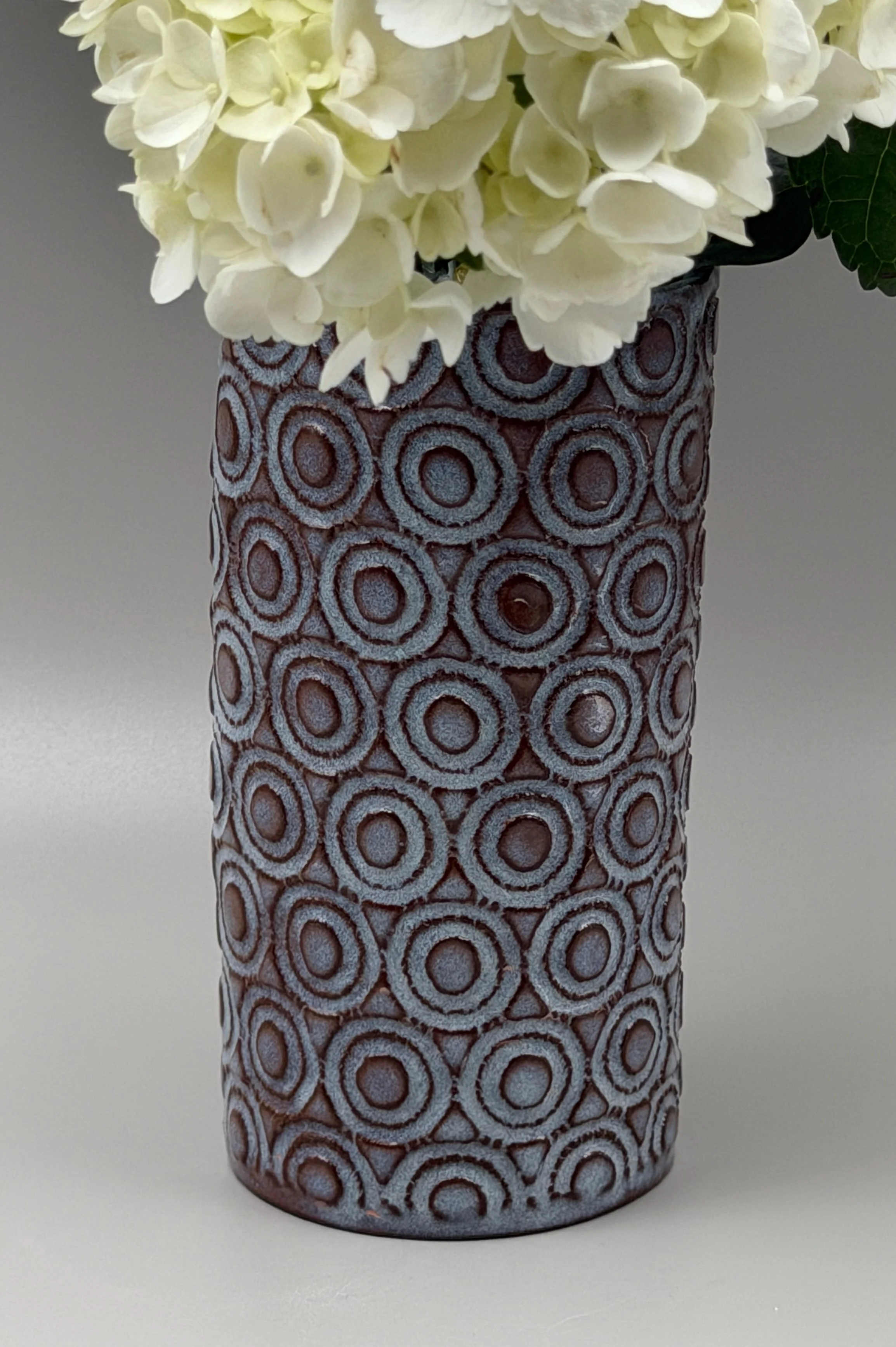 Circles Vase 2.5" W x 6.25" H