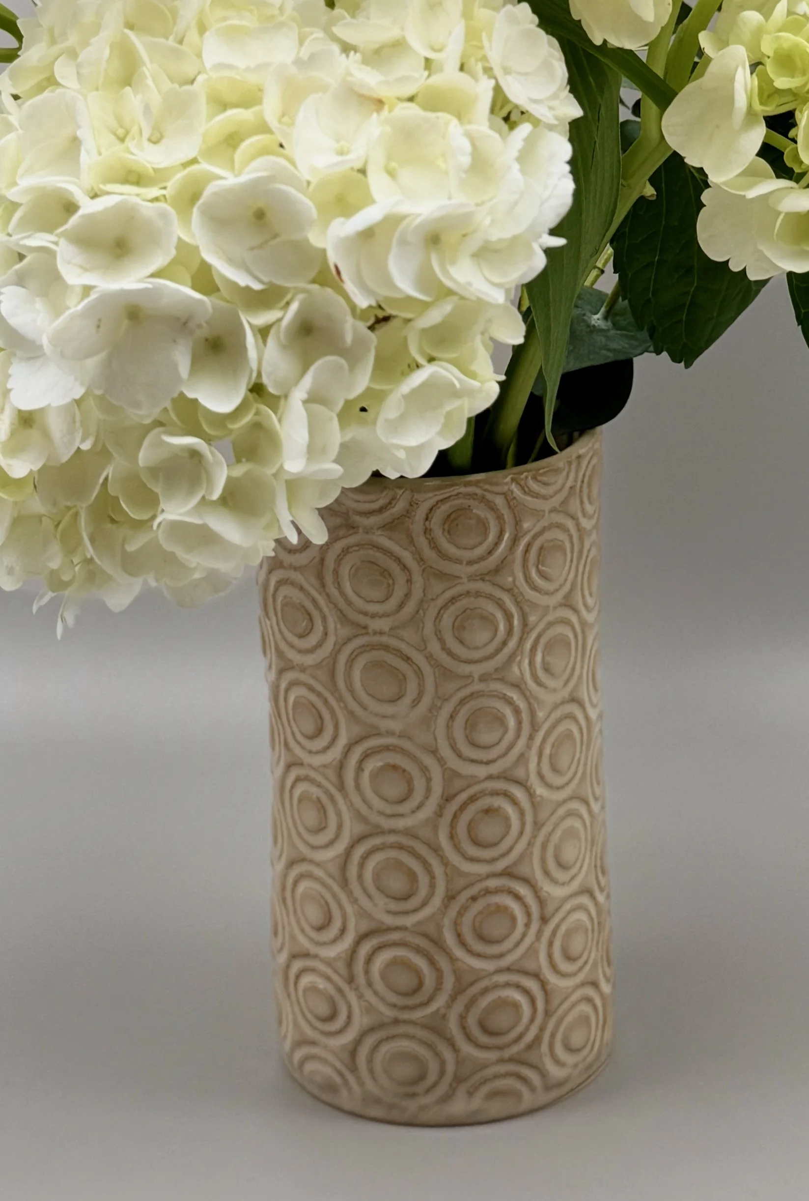 Circles Vase 2.75" W x 6" H