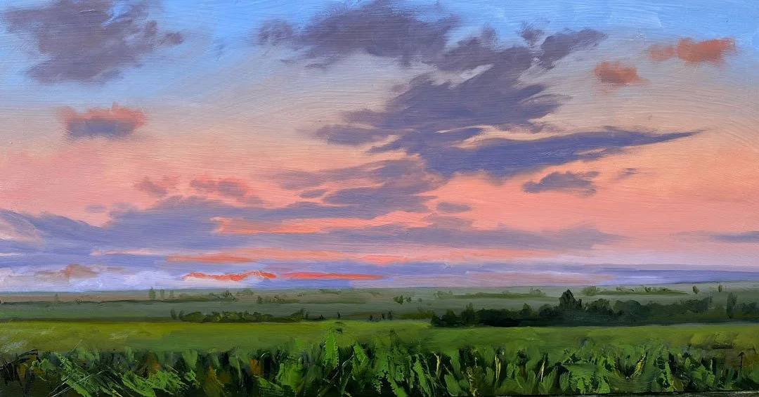 Sunset #2 – 10x20. Oil/Canvas. AV