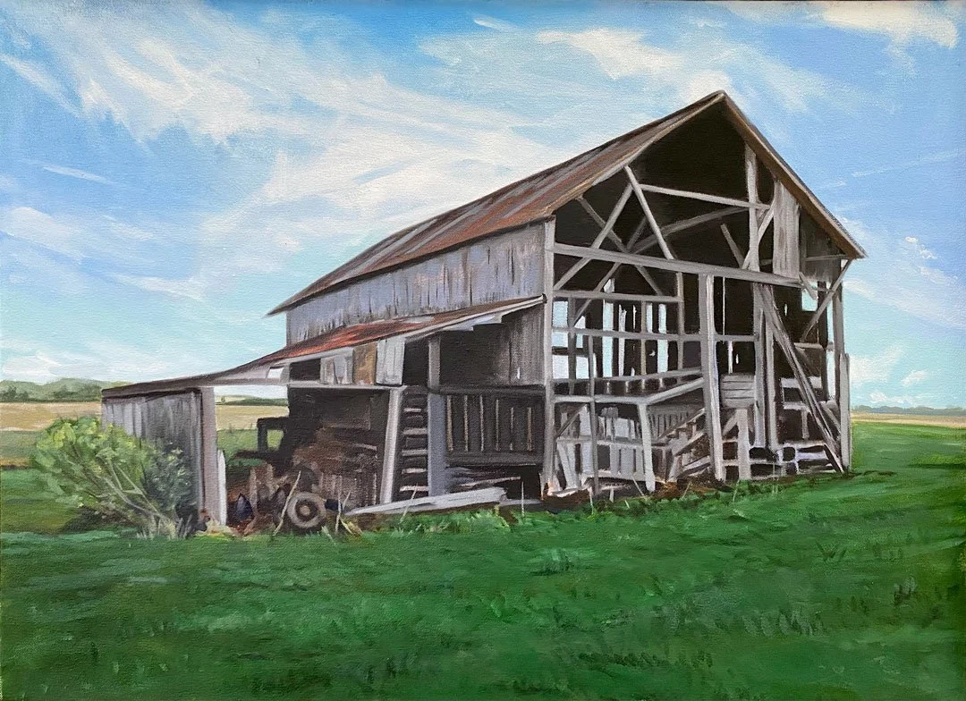South Vienna Barn – 16 x 20 Oil/Canvas. NA