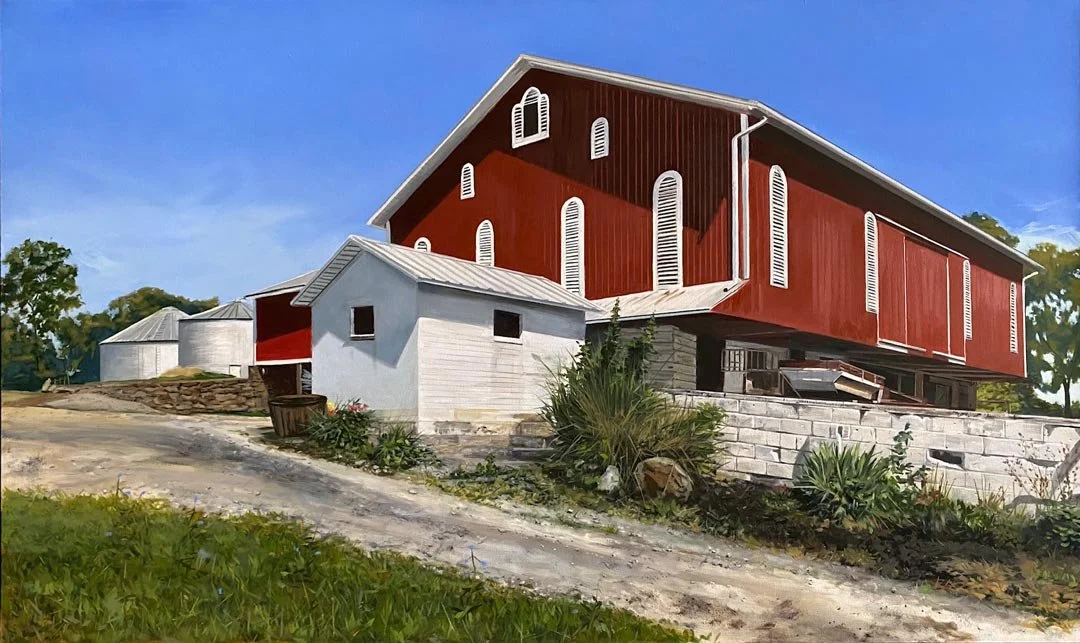 Local Farm – 40 x 60.  Oil/Canvas.  AV