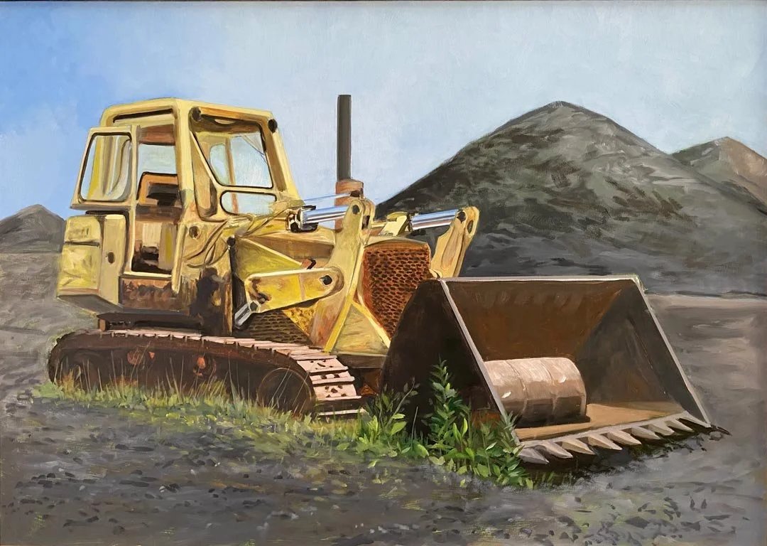 Bulldozer – 18 x 24. Oil/Panel. AV