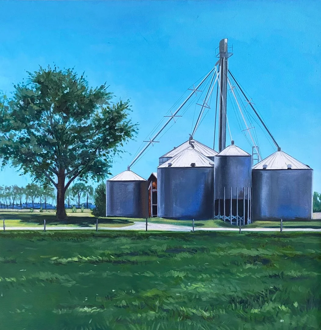 Route 50 – 24 x 24.  Oil/Canvas.   AV