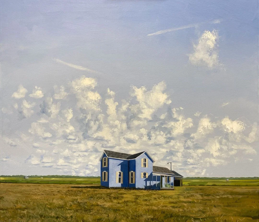 Blue House #4 – 40x40. Oil/Canvas. NA