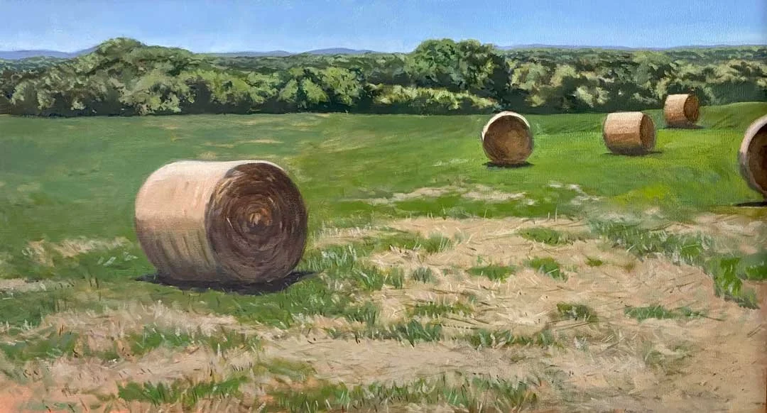 Hay Bails – 18 x 24. Oil/Canvas. NA