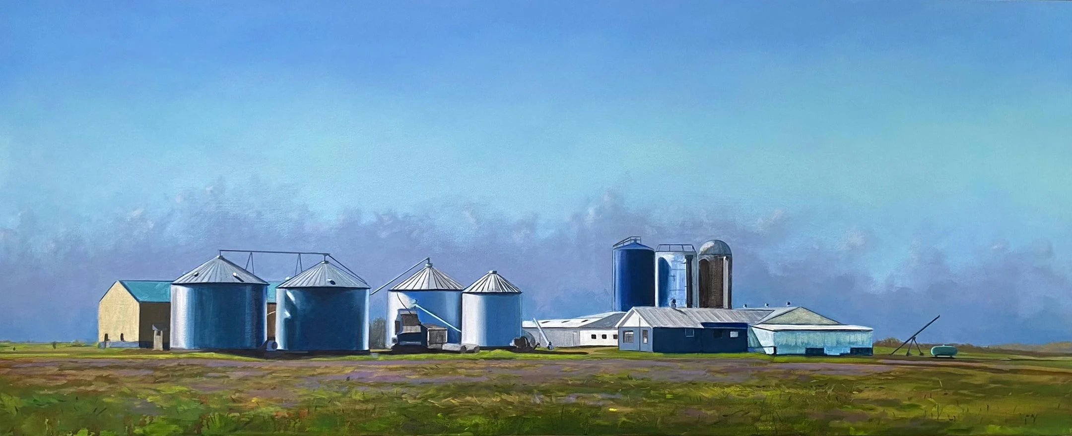 Old Mill Road – 40 x 65.  Oil/Canvas.  AV