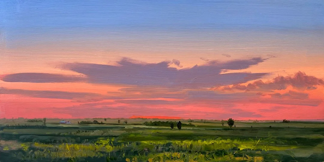 Sunset #4 – 10x20. Oil/Canvas. AV