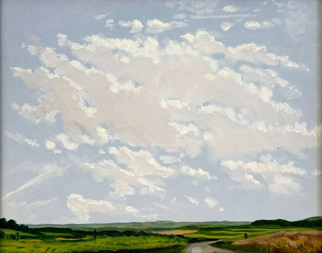 Alto-Cumulus - 10x12. Oil-Panel. AV
