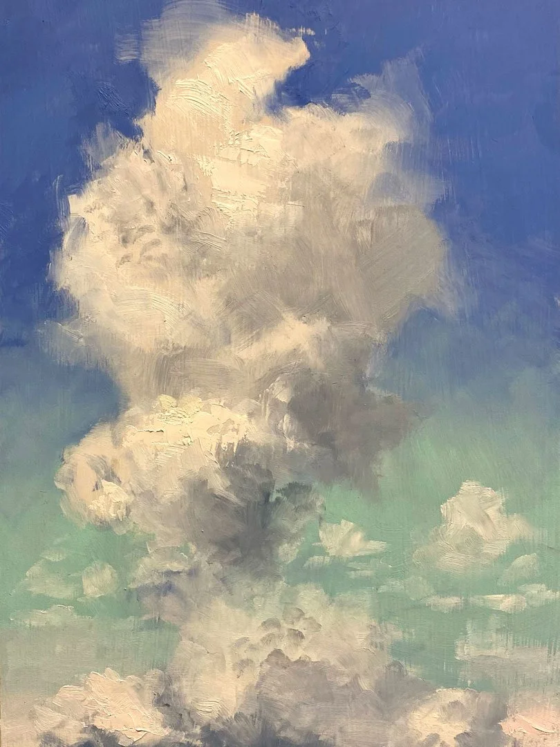 Vaporl Tower – 10x20. Oil/Panel. AV