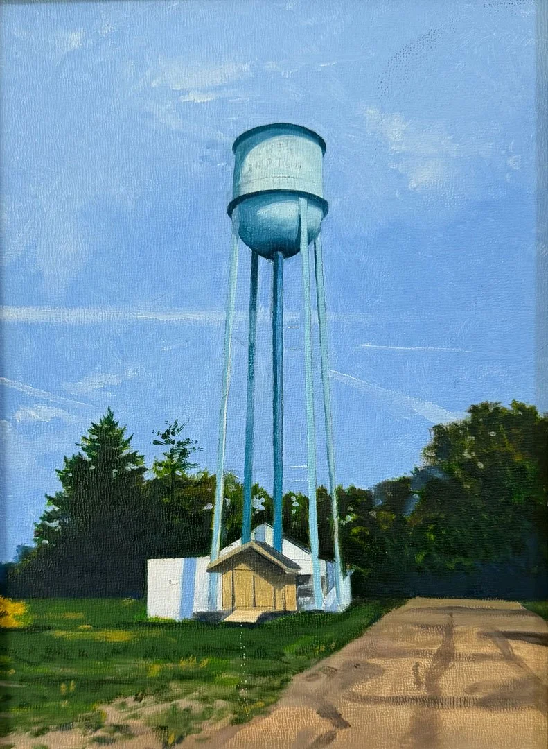 North Hampton Tower – 10 x 16. Oil/Panel. AV