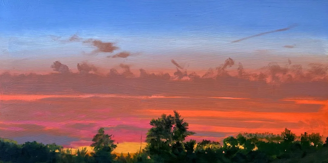 Sunset #3 – 10x20. Oil/Canvas. AV