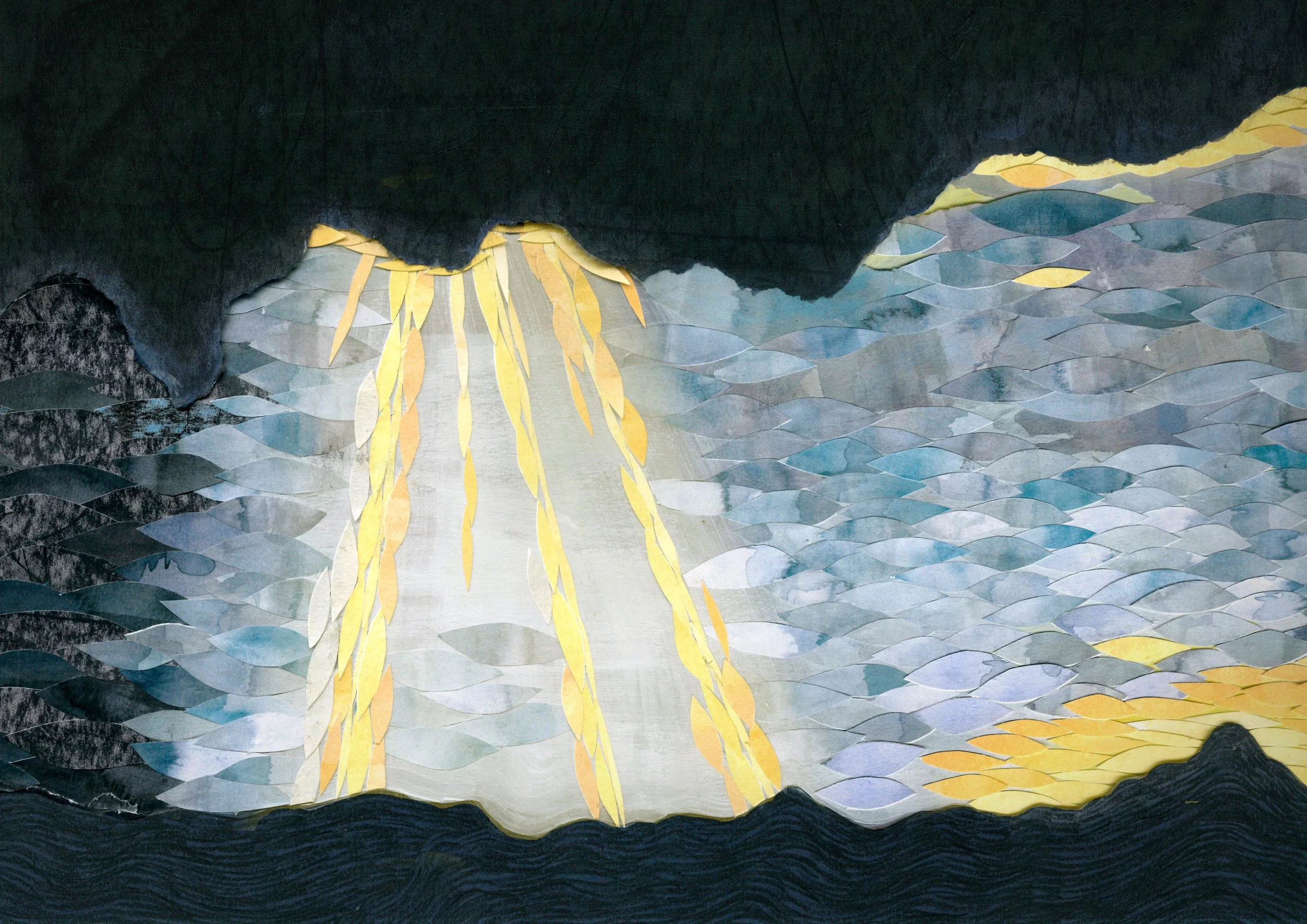 Finding Light in Winter Editorial Illustration
