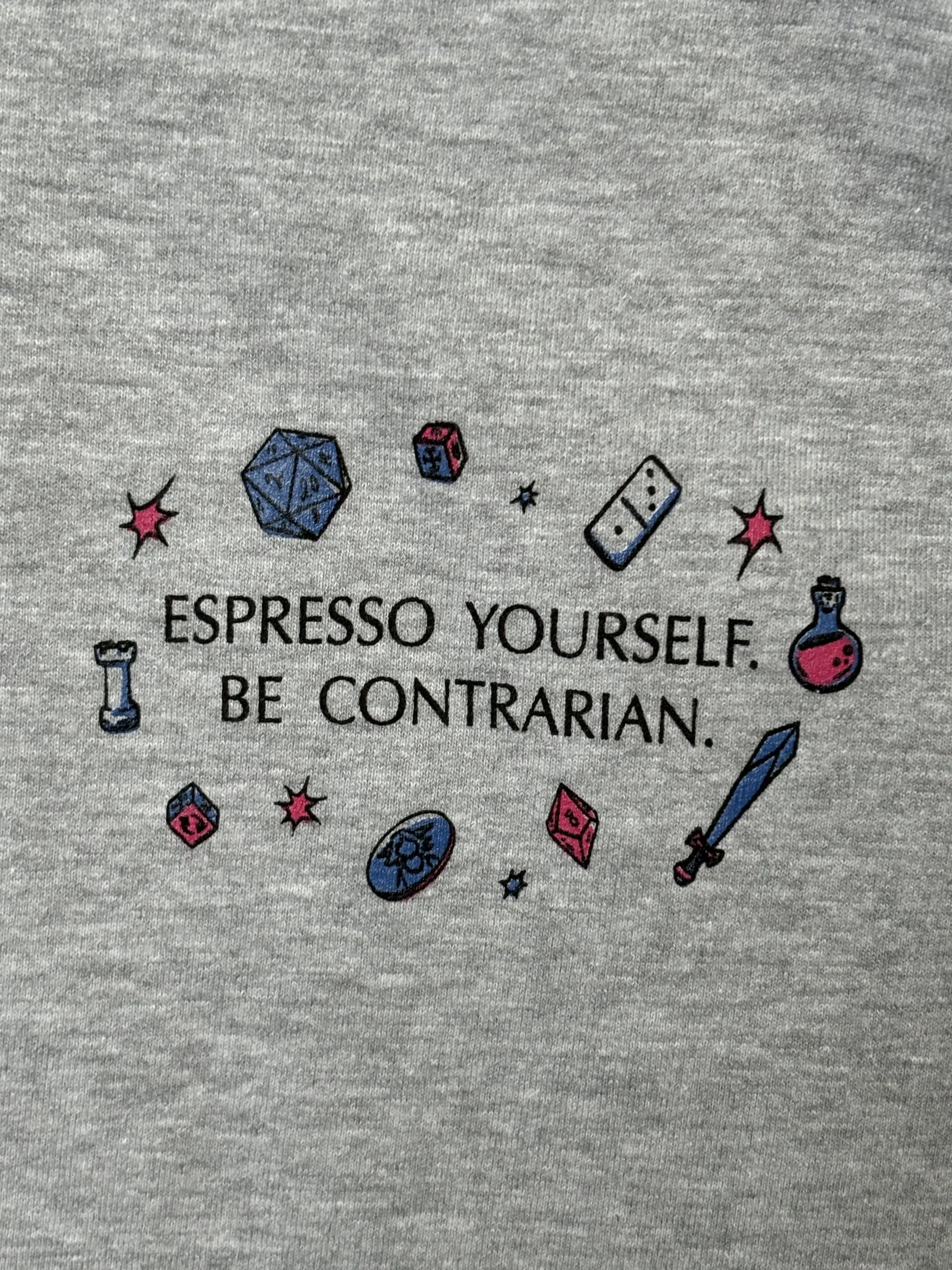 Screen printed design for the front of a hoodie.