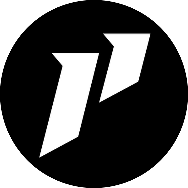 Black background with white stylized quotation marks.