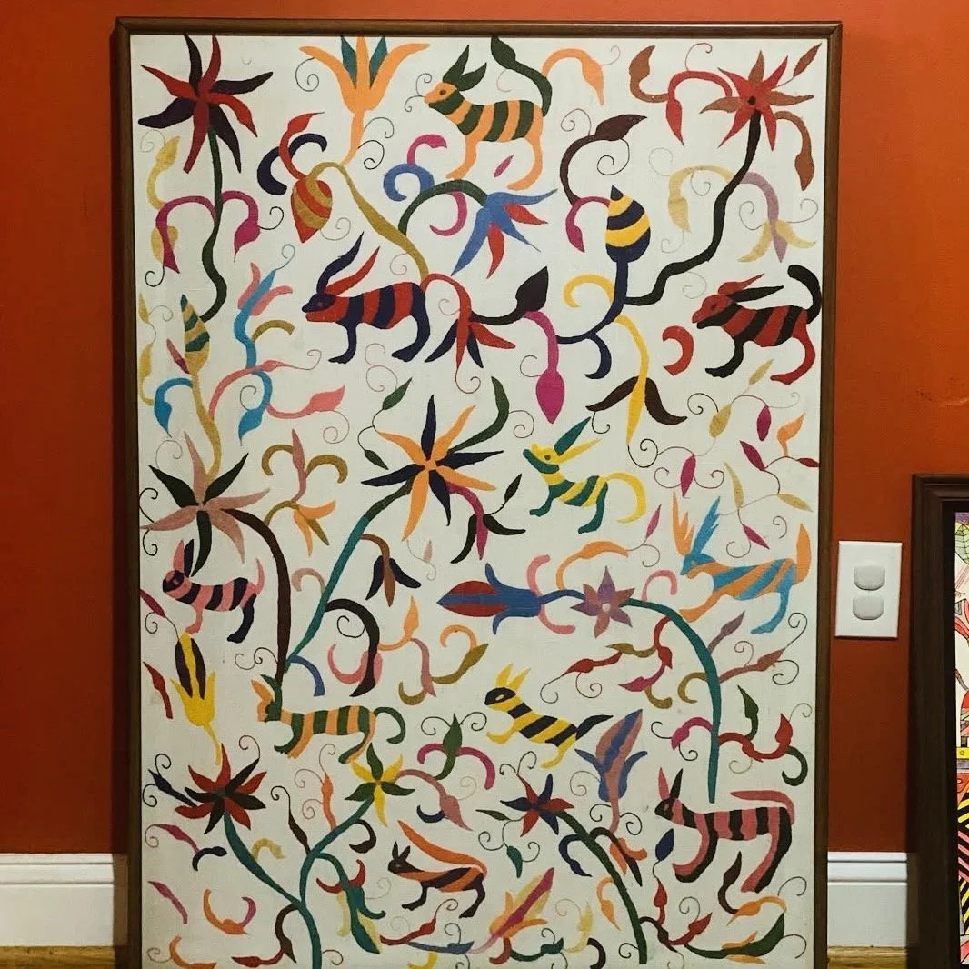 Large Vintage Otomi Print