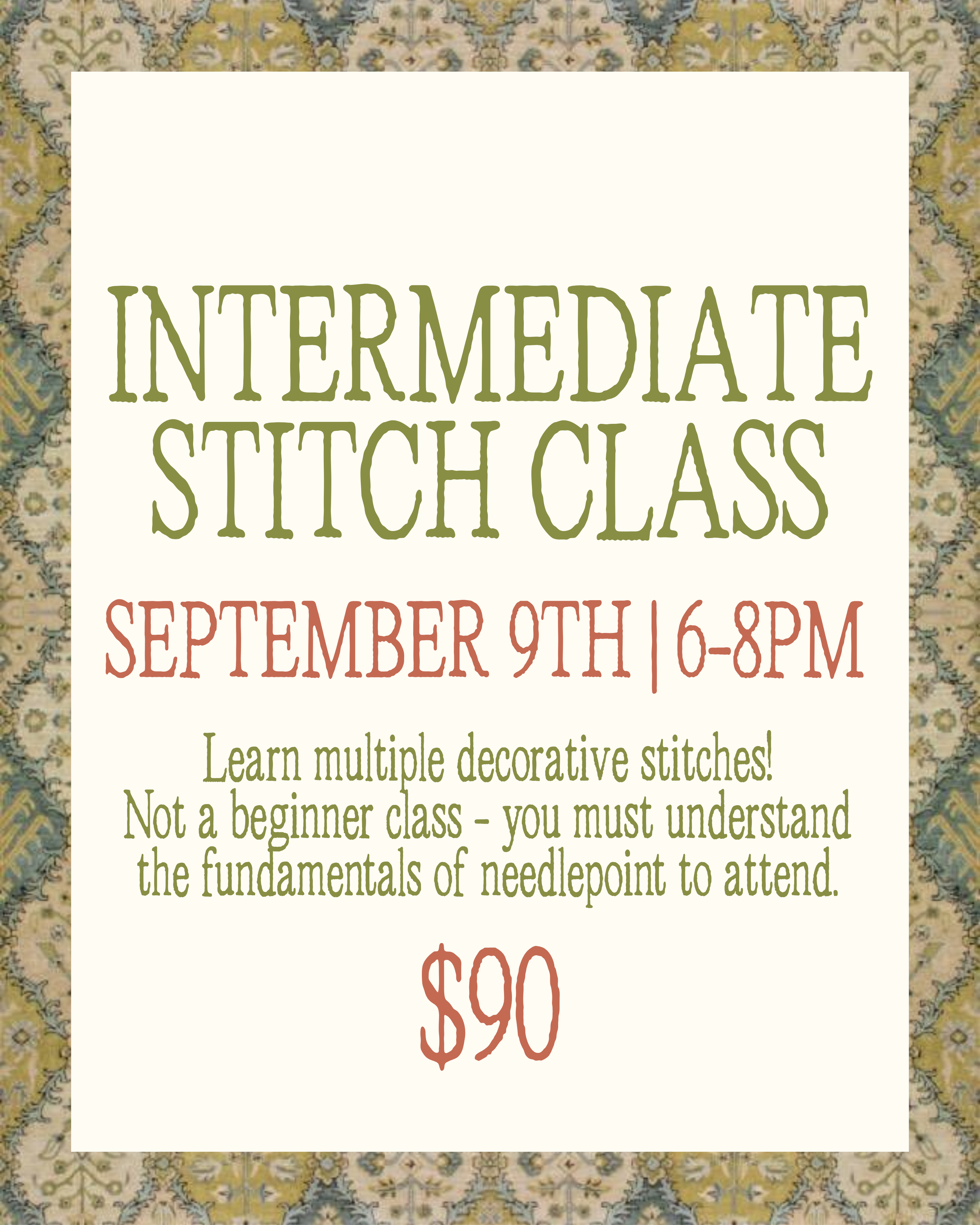 Intermediate Class | September 9th